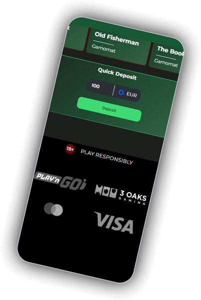 CleanWins cashier payment options on a transparent dark green phone interface
